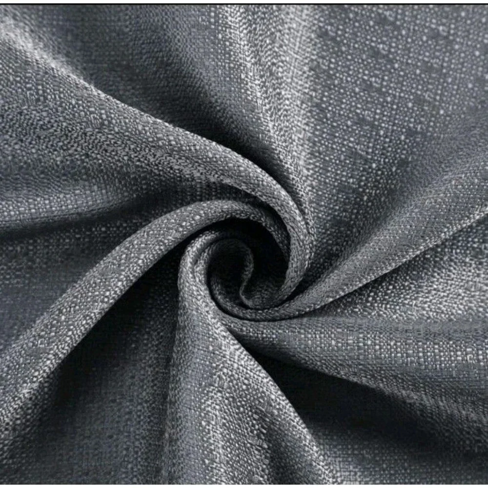 Mainstays Kingswood 4 Piece Curtain Set, 27.5x84, Grey Flannel